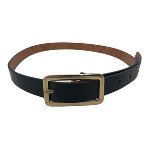 Express Black Pebbled/Reptile Women's Belt Synthet